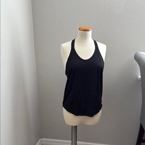 Nike Black and White Relaxed Backless Tank Top